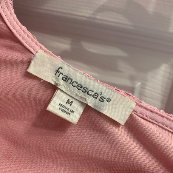 Francesca’s Pink Lace Romper - Picture 4 of 6